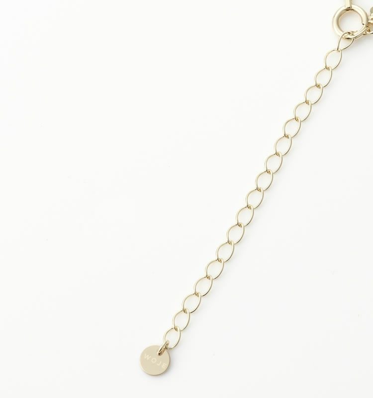 woje Days（K10 Necklace) YG ネックレスゴールド金 Days（K10 Necklace） | 痛くないイヤリング WOJE