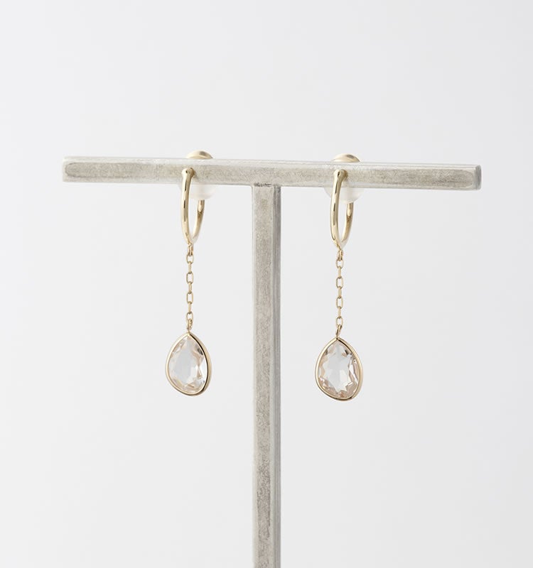 Tie（K10 Earrings） | 痛くないイヤリング WOJE